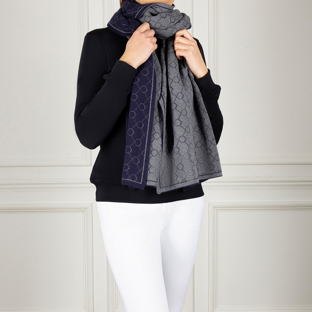 Coldstream Morham Knit Scarf Navy