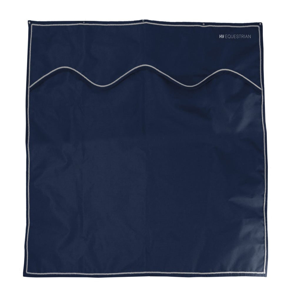 Hy Equestrian Stable Drape Navy/Grey
