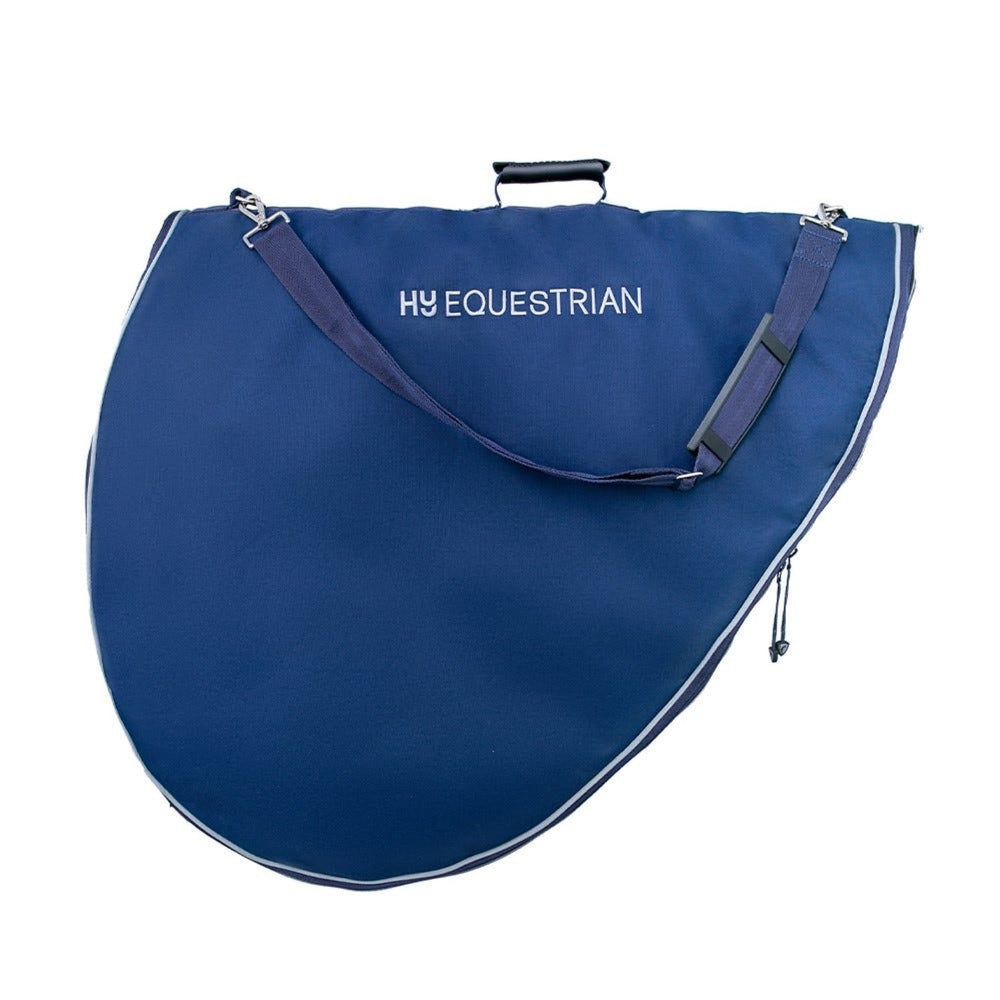 Hy Equestrian Saddle Bag Navy/Grey