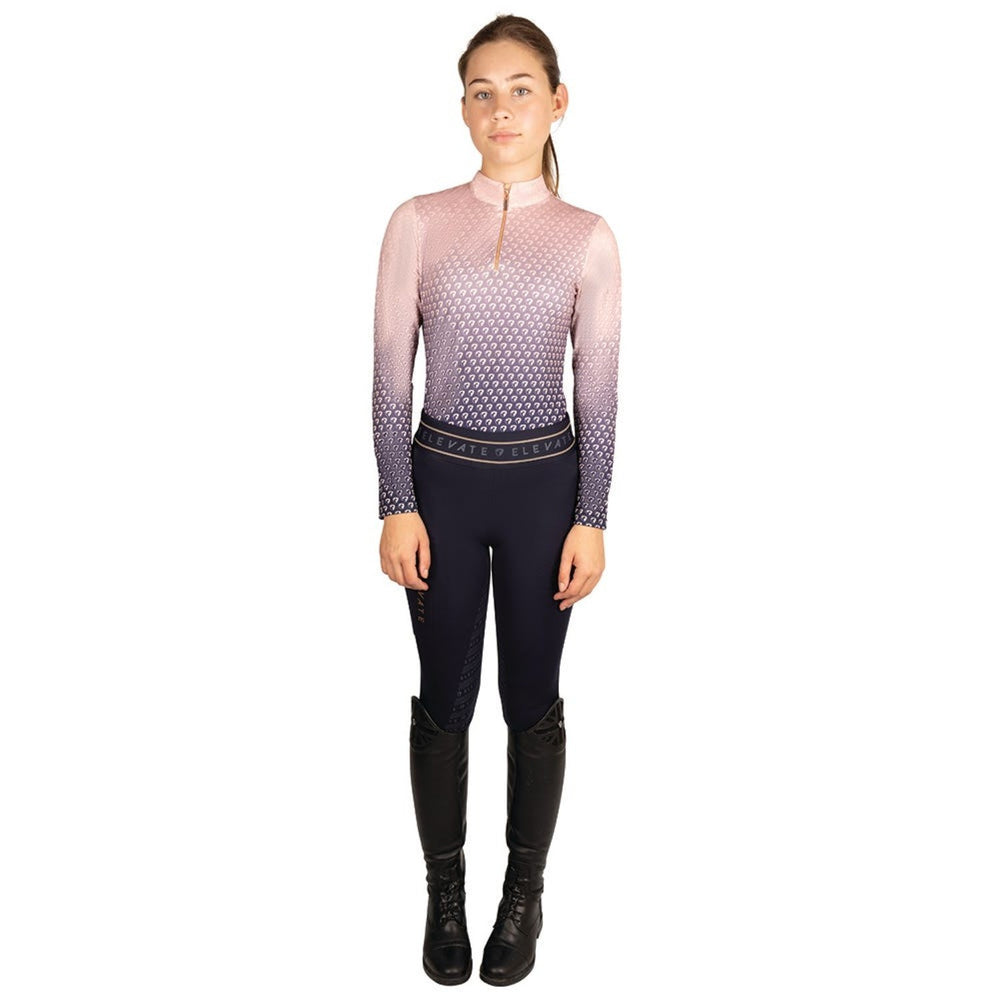 Hy Equestrian Elevate Allure Mizs Ombre Base Layer Navy/Mapl