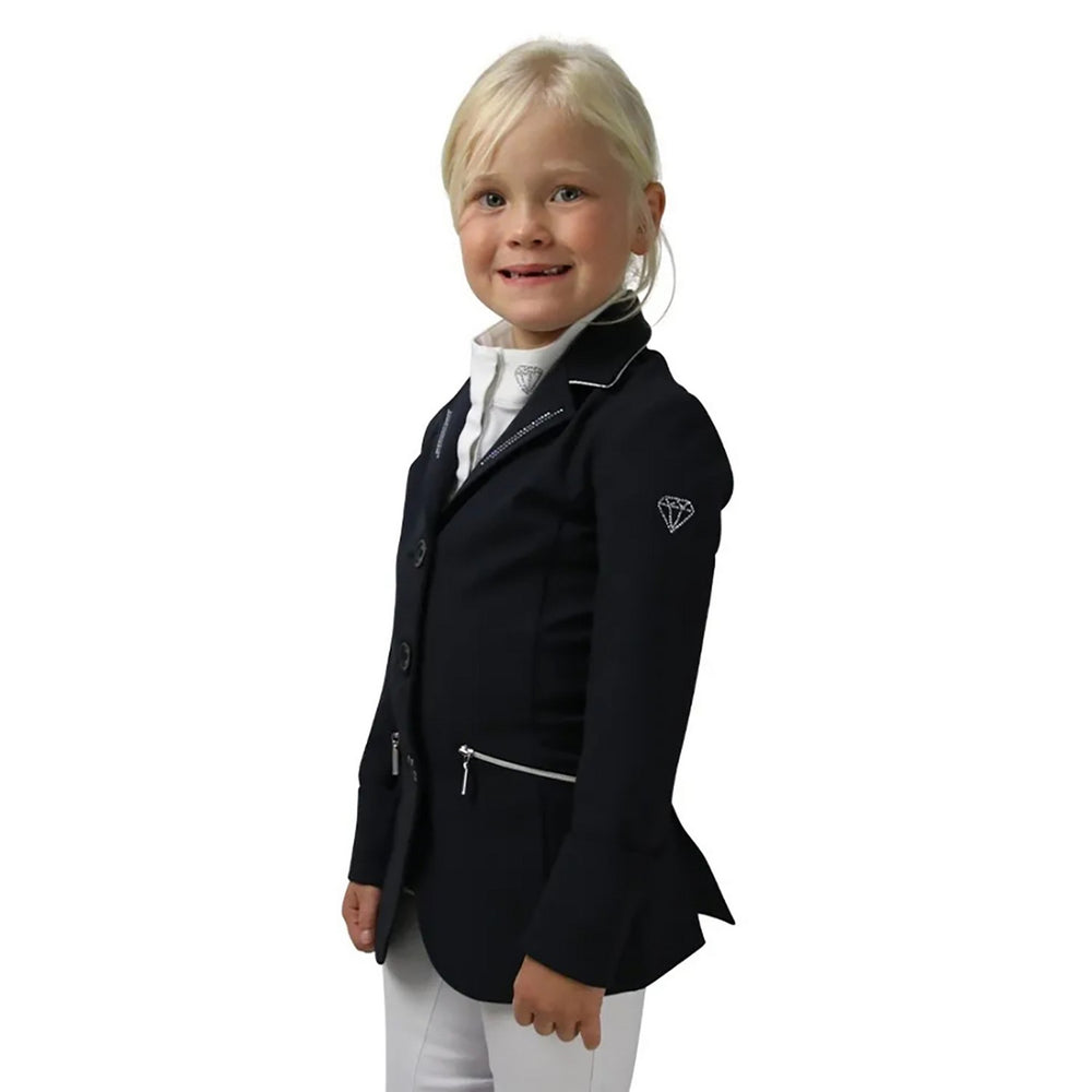 Hy Equestrian Cadiz Mizs Show Jacket Black/Silver