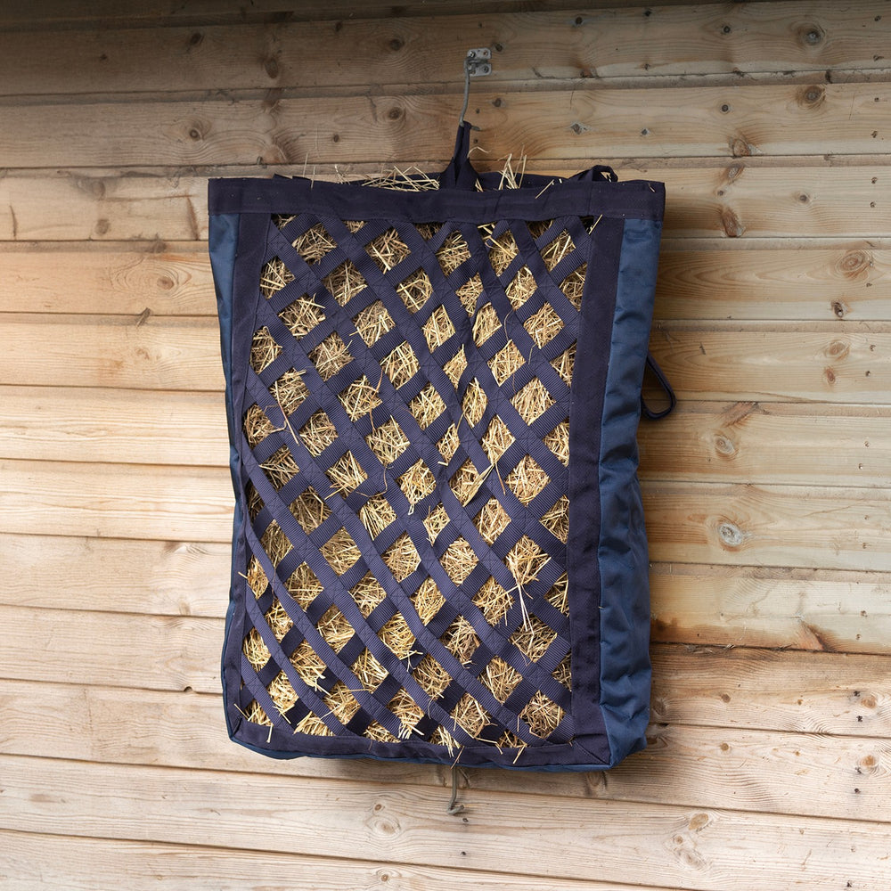 Hy Equestrian Slow Flow Diamond Hay Bag Navy