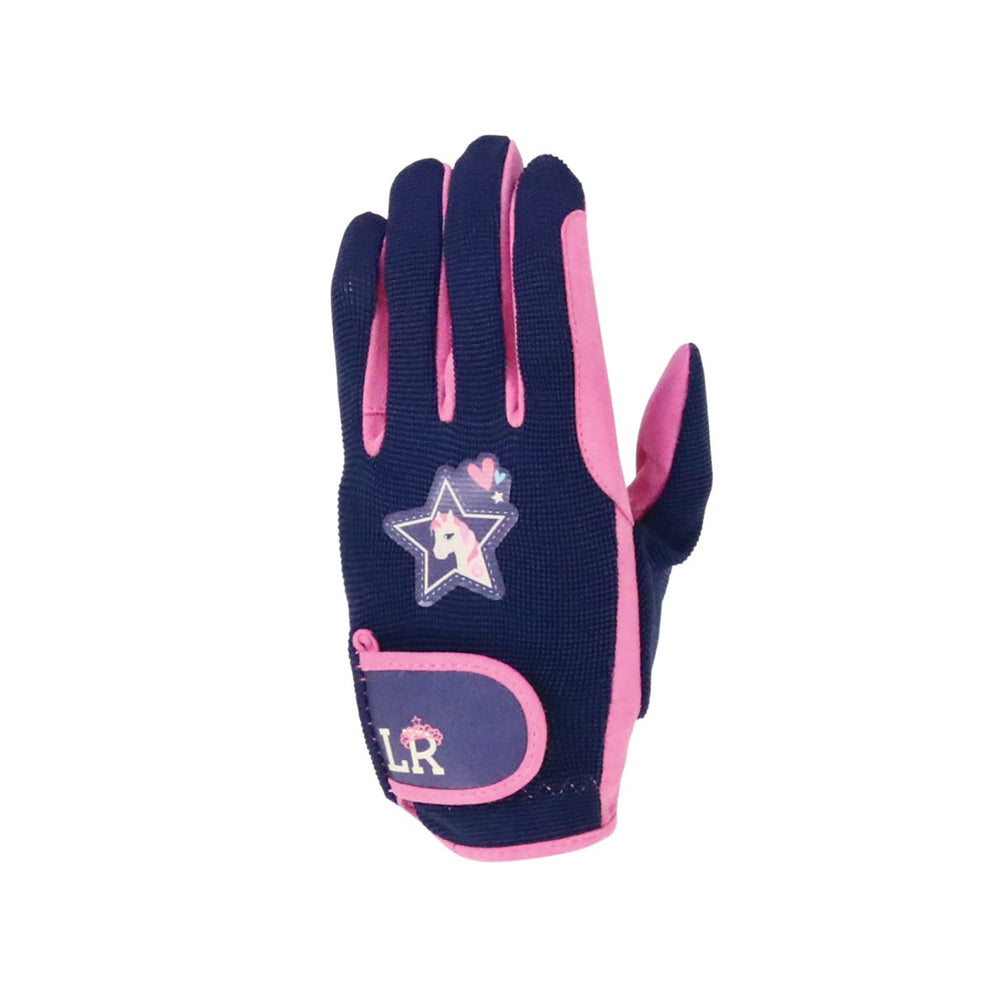 I Love My Pony By Little Rider Kids Gloves Navy/Pink