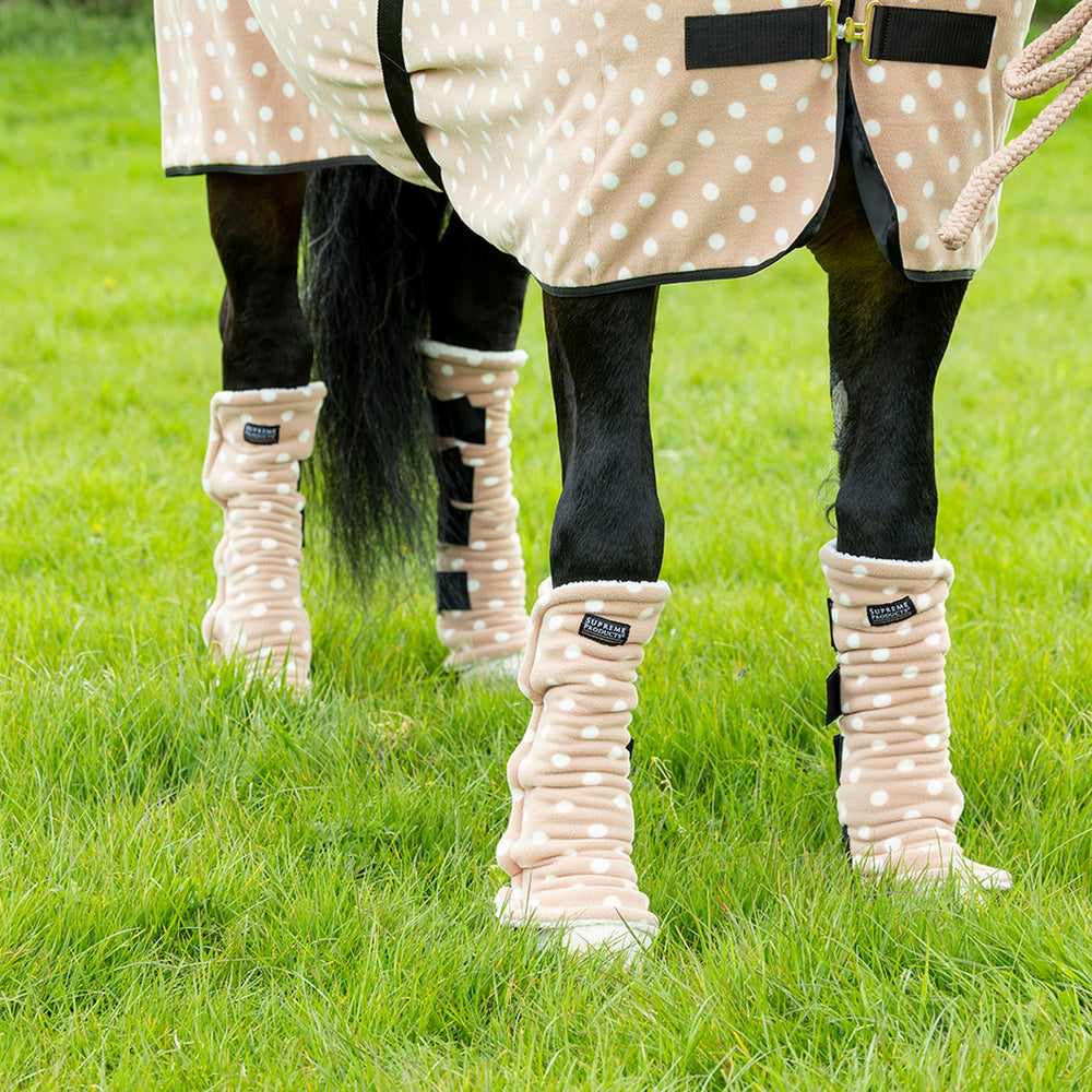 Supreme Products Dotty Fleece Boots Luxurious Latte