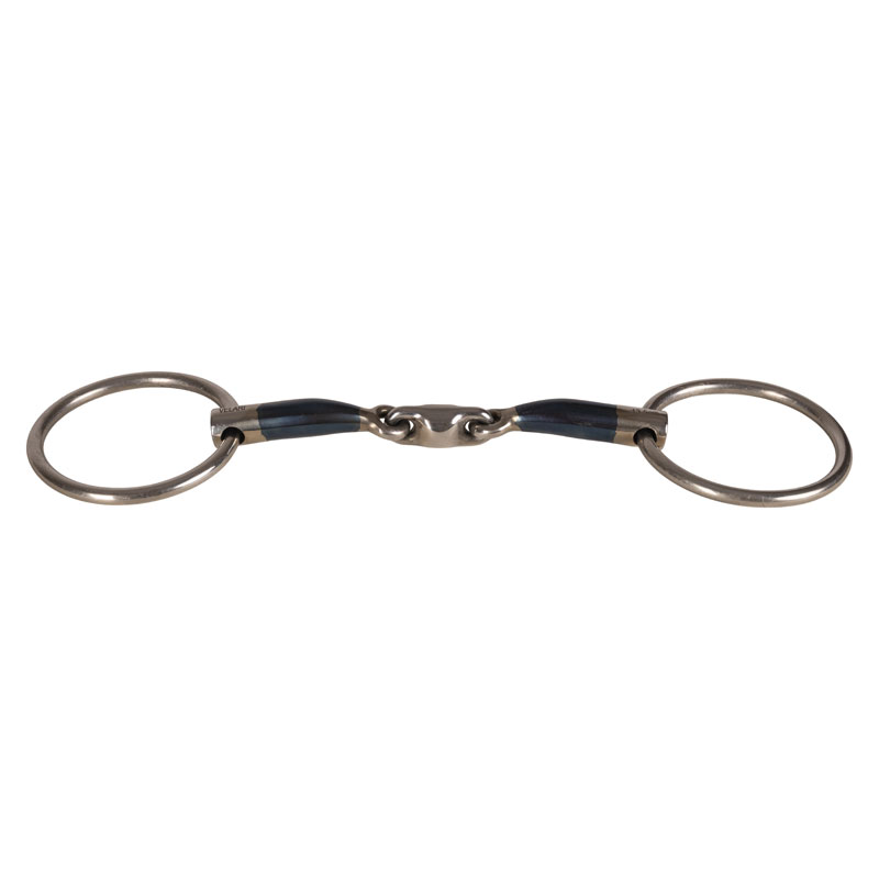 Kentucky Horsewear Velari Snaffle Double Jointed Loose Ring Sweet Iron