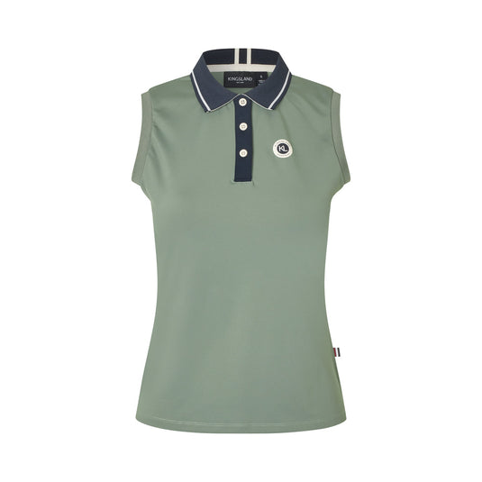 Kingsland Laura Ladies Sleeveless Polo Pique Top