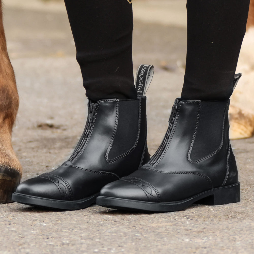 Brogini 401C Tivoli Piccino Paddock Boots  Black