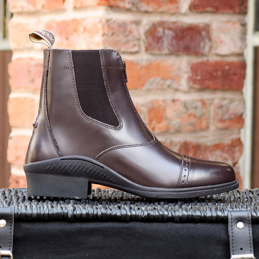 Brogini 401 Tivoli Leather Paddock Boots Brown