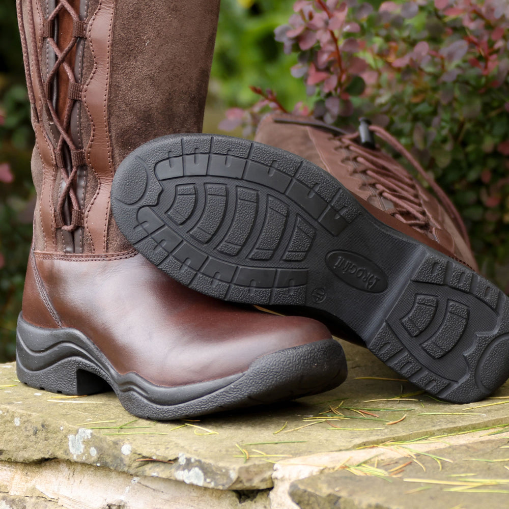 Brogini Wb125 Winchester Lace-Up Country Boots Brown