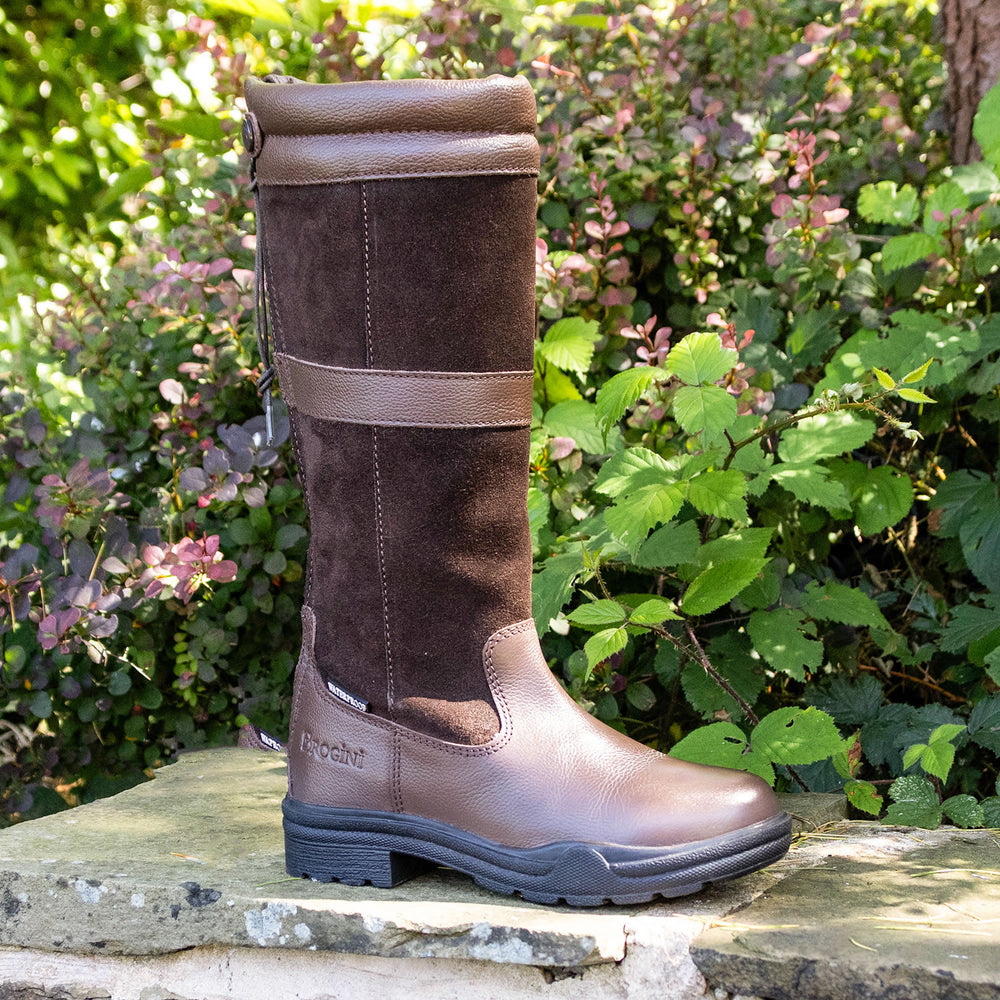 Brogini Wb180 Hollingworth Zip Country Boots Brown Wide