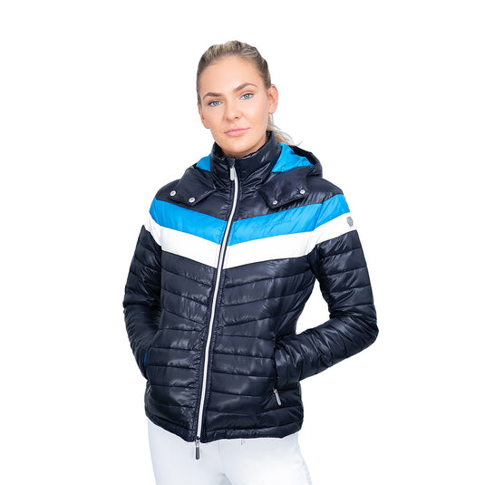 Coldstream Southdean Quilted Jacket Navy/White/Blue