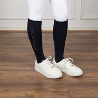 Coldstream Rochester Diamanteriding Socks Navy/Silver