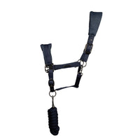 Coldstream Middleton Air Flow Headcollar & Lead Rope Navy