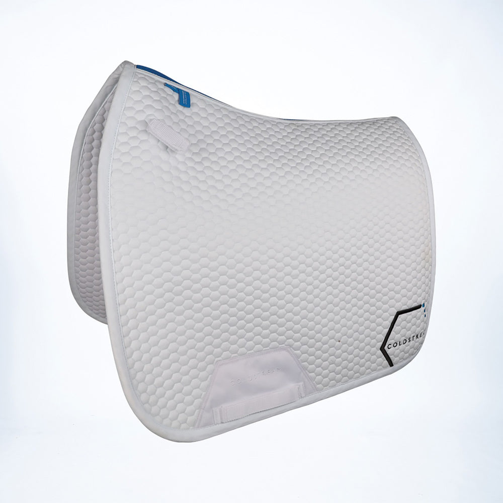 Coldstream Choicelee Dressage Saddle Pad White/Blue