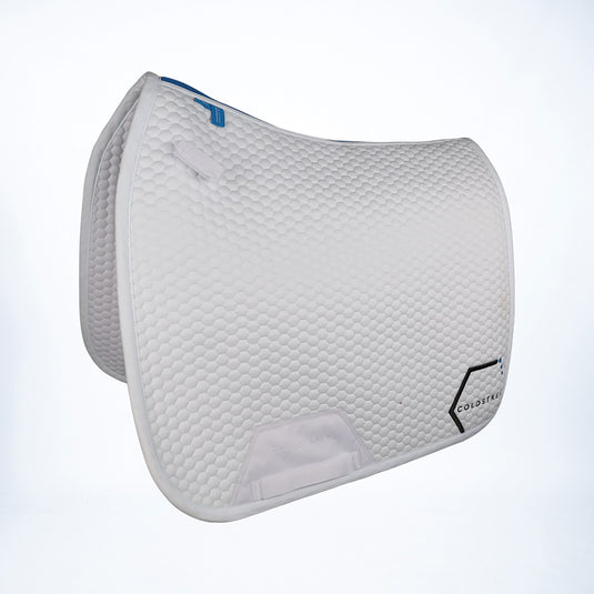 Coldstream Choicelee Dressage Saddle Pad White/Blue