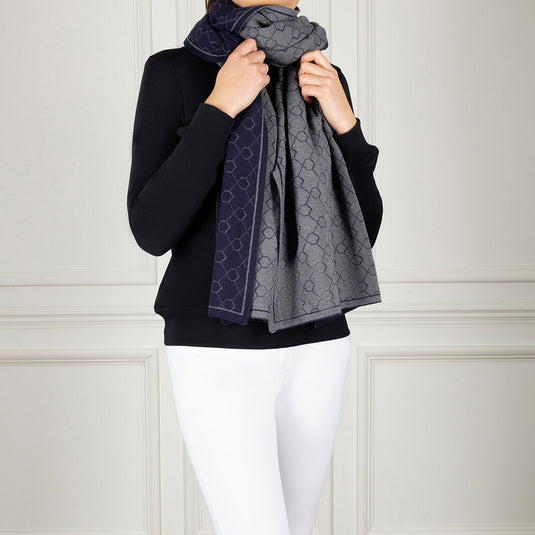 Coldstream Morham Knit Scarf Navy