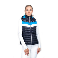 Coldstream Southdean Quilted Gilet Navy/White/Blue