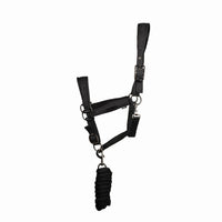 Coldstream Paxton Padded Headcollar & Lead Rope Black