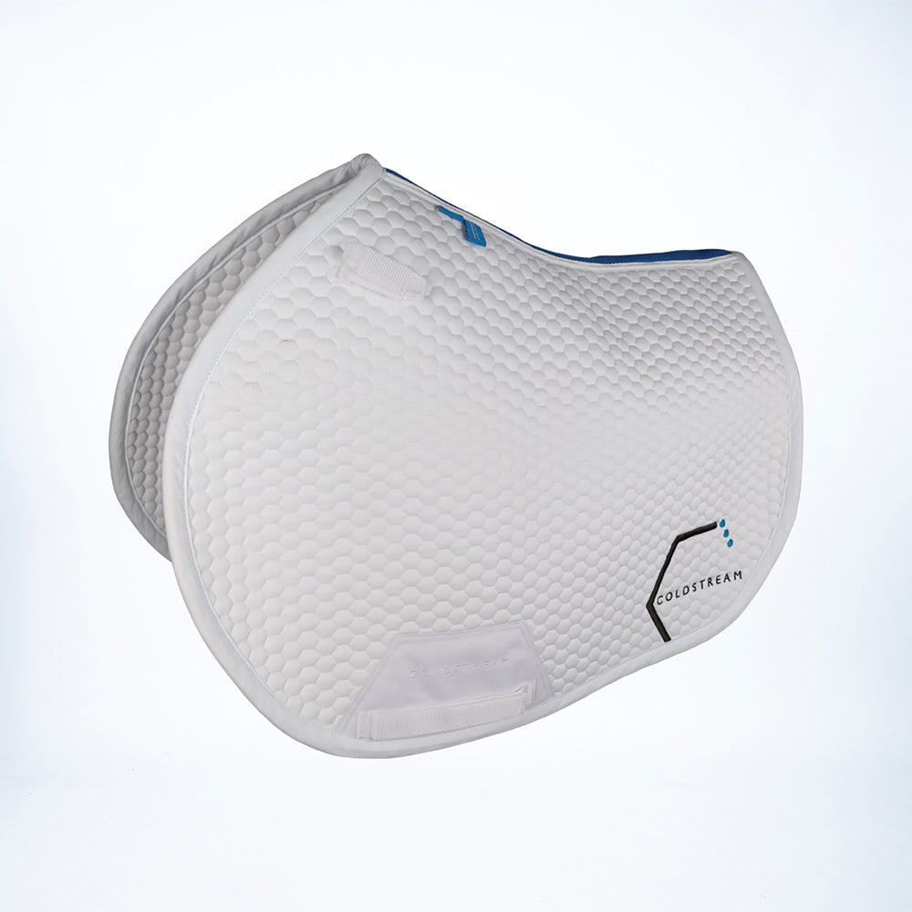 Coldstream Choicelee Close Contact Saddle Pad White/Blue