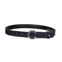 Coldstream Roxburgh Suede Belt Navy/Silver