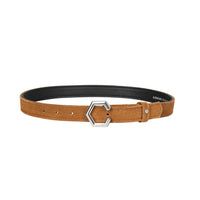 Coldstream Roxburgh Suede Belt Tan/Silver