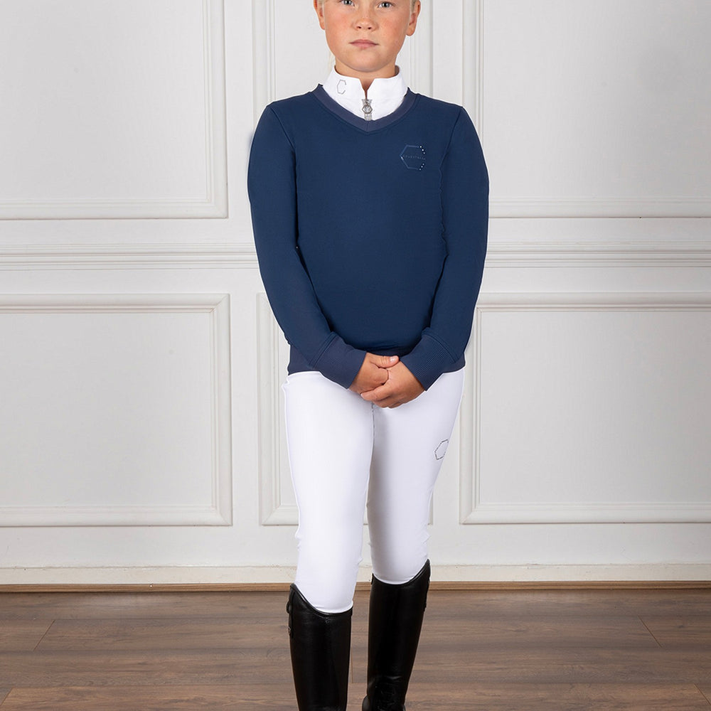 Coldstream Ng Crailing Performance Sweater Oxford Blue