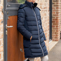 Coldstream Melrose Long Quilted Coat Navy