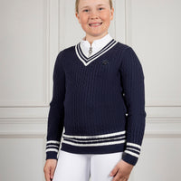 Coldstream Ng Horndean Knitted V-Neck Jumper Navy