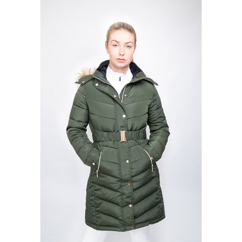 Coldstream Branxton Long Quilted Coat Fern Green
