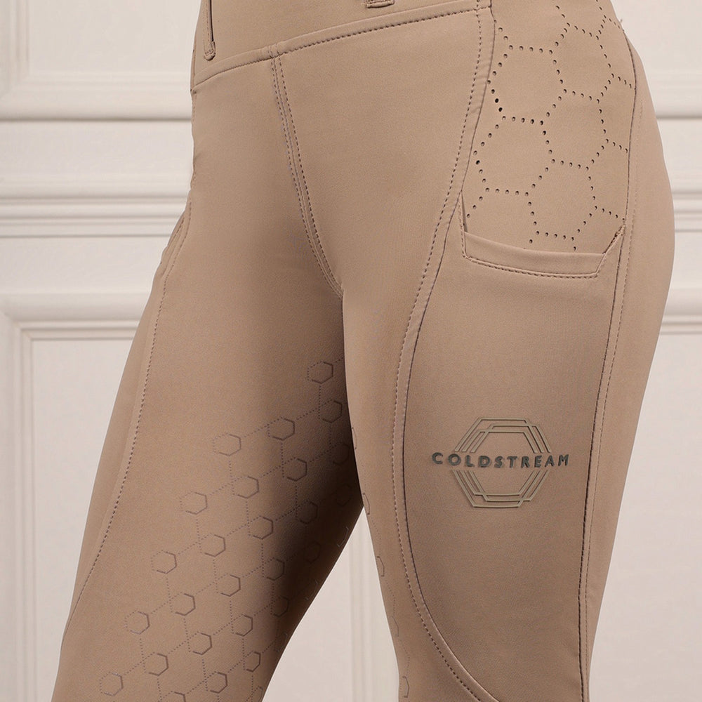 Coldstream Oxnam Competition Riding Tights Taupe