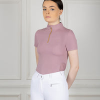 Coldstream Coldingham Short Sleeve Base Layer Mauve Blush