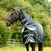Defencex Shield 200G Turnout Rug With Detachable Neck Navy