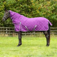 Defencex Shield 100G Turnout Rug With Detachable Neck Purple