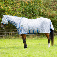 Defencex Shield Guardian Uv Combi Fly Rug/Mask White/Blue