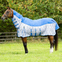 Defencex Shield Quagga System Fly Rug Blue/White