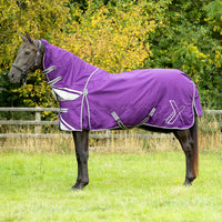 Defencex Shield 100G Turnout Rug With Detachable Neck Purple