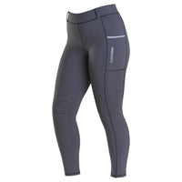 Firefoot Thirsk Fleece Lined Breeches Kids Charcoal/Blue