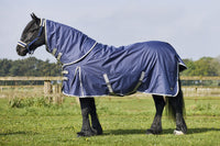Firefoot Turnout Rug Detachable Neck 50G Navy/Grey