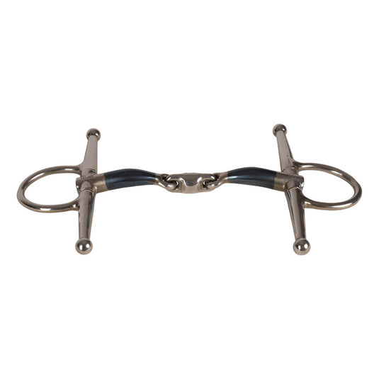 Kentucky Horsewear Velari Full Cheek Bit Double Jointed Sweet Iron