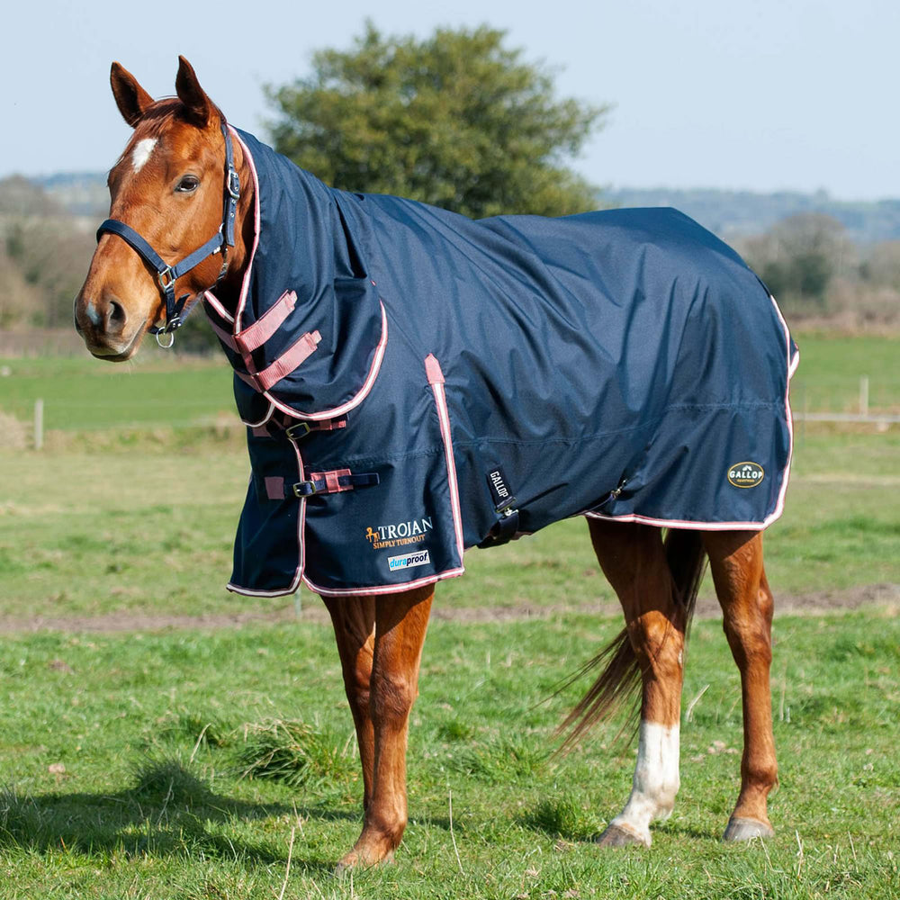 Gallop Trojan Duraproof 50G Turnout Combo Navy