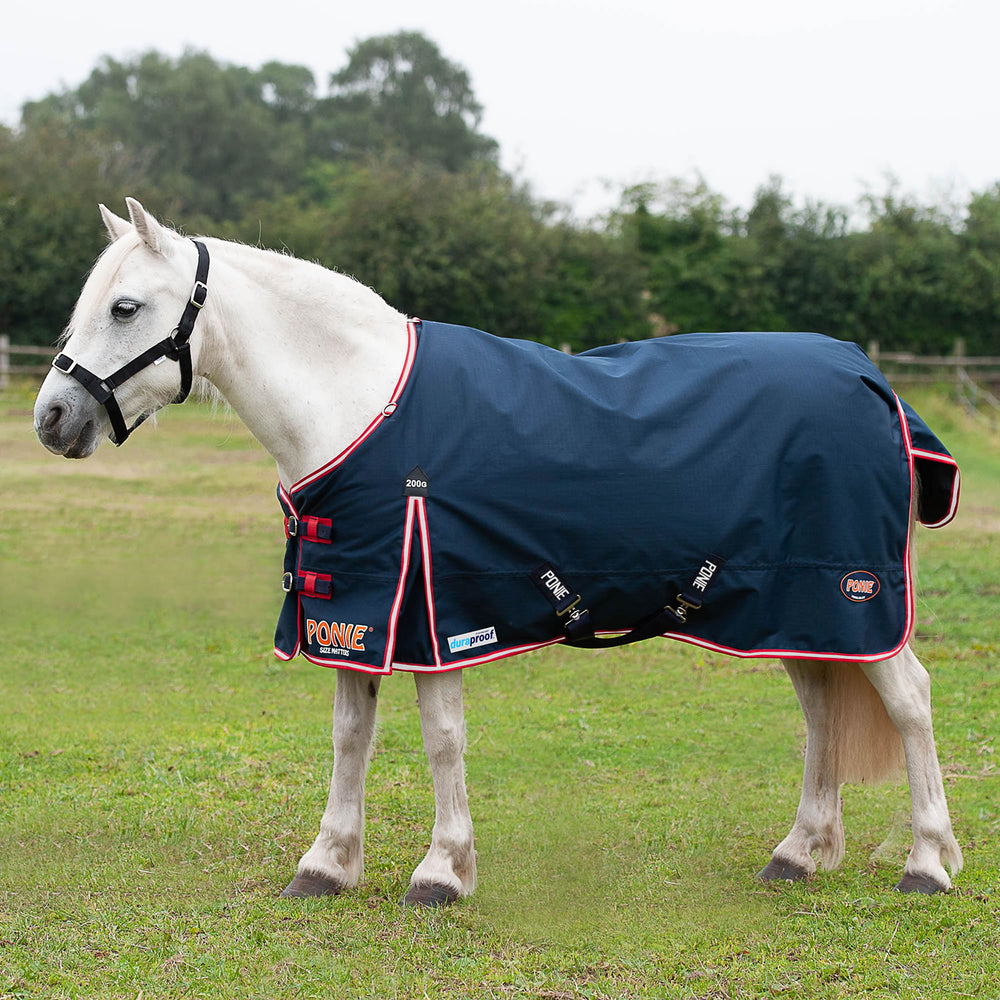 Gallop Ponie Duraproof 200G Turnout Navy