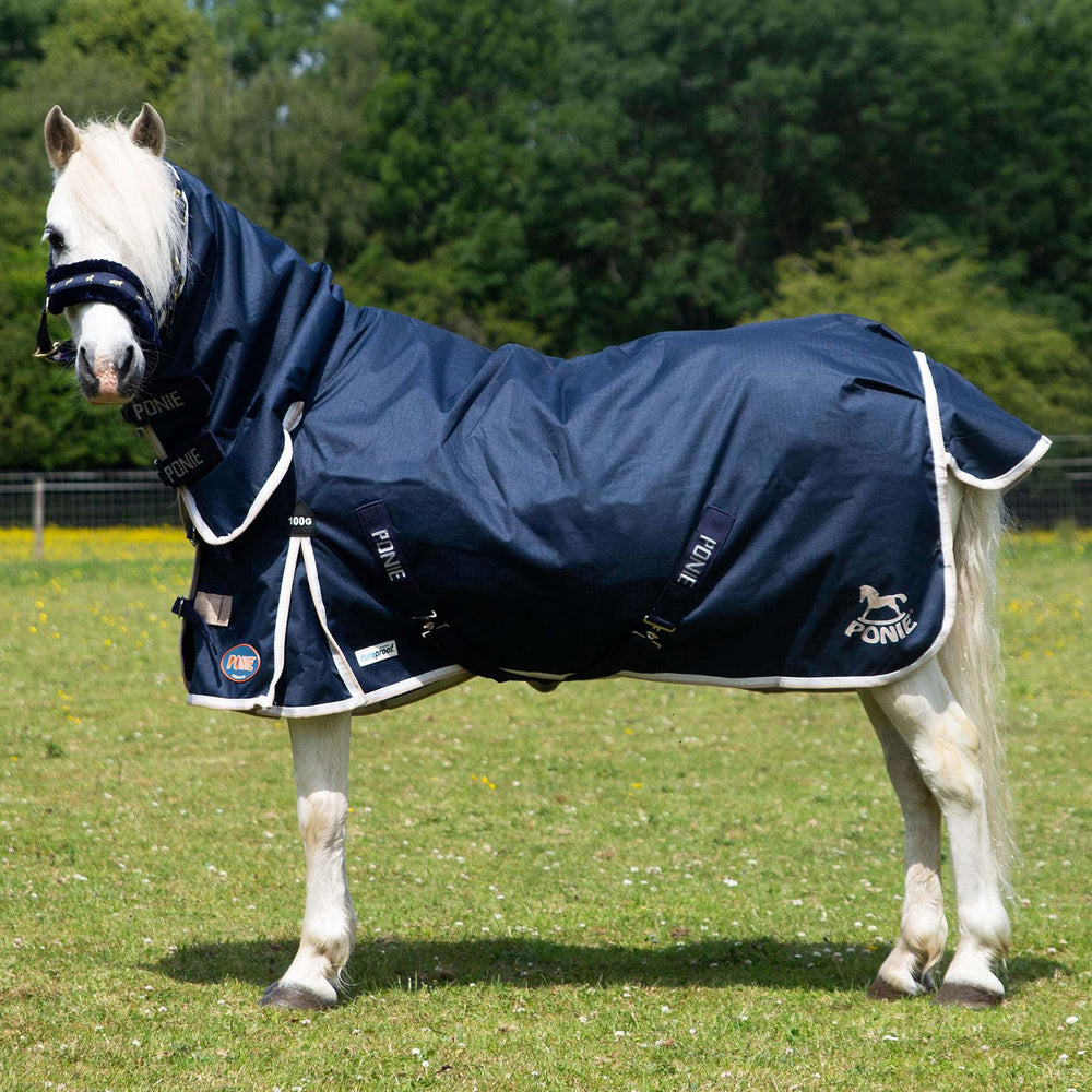 Gallop Ponie Duraproof 1Oog Turnout Combo Navy