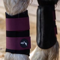 Gallop Gp Brushing Boots Burgundy