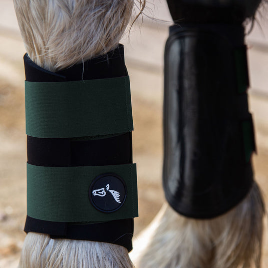 Gallop Gp Brushing Boots Green