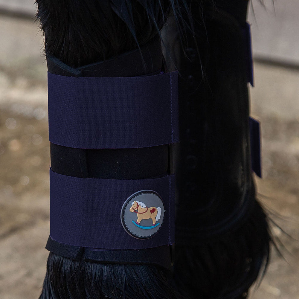 Gallop Ponie Gp Brushing Boots Navy