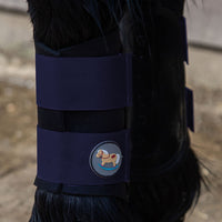 Gallop Ponie Gp Brushing Boots Navy