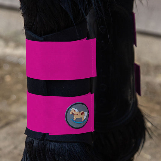 Gallop Ponie Gp Brushing Boots Fuchsia