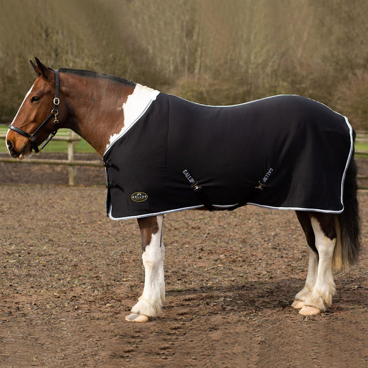 Gallop Premium Jersey Cooler Rug Black/White/Grey