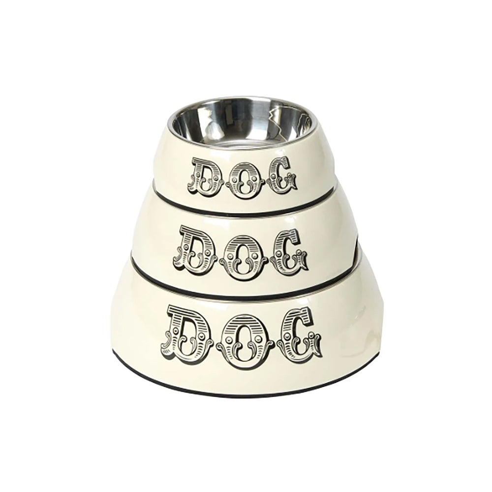 House Of Paws Melamine Dog Bowl Cream