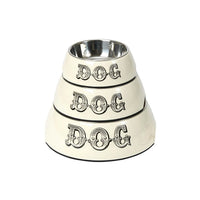 House Of Paws Melamine Dog Bowl Cream
